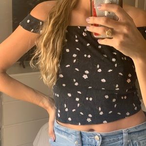 Off the shoulder crop top